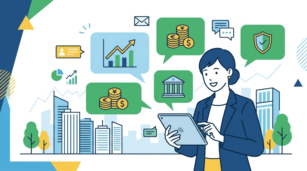 金融業でのビジネスチャットの活用シーン例