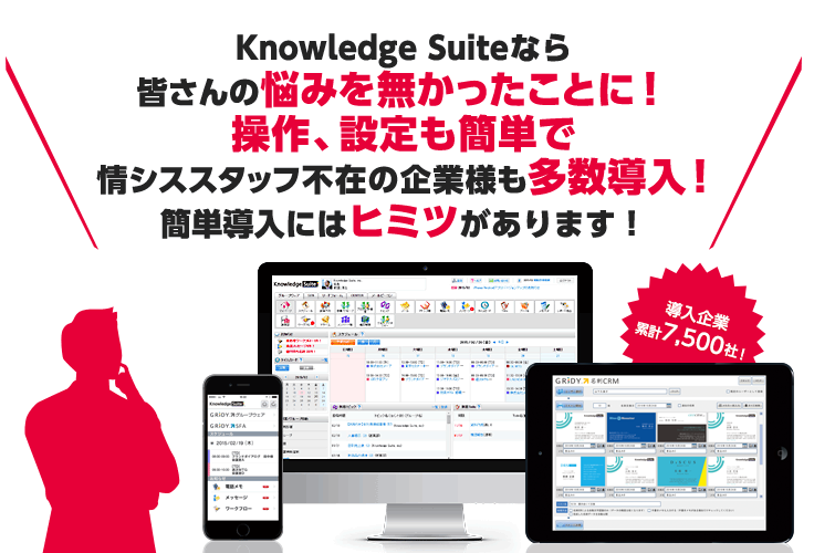 Knowledge Suiteなら皆さんの悩みを無かったことに！操作、設定も簡単で情シススタッフ不在の企業様も多数導入！簡単導入にはヒミツがあります！