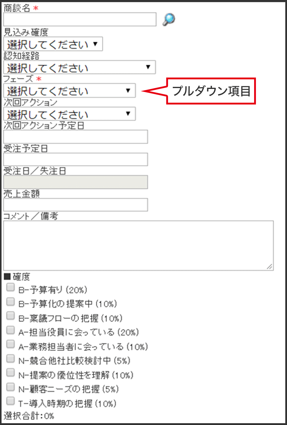 名刺を選択