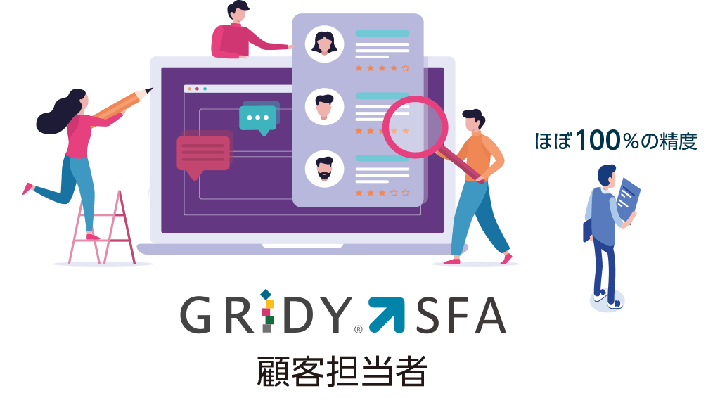 ほぼ100%の精度「GRIDY SFA」