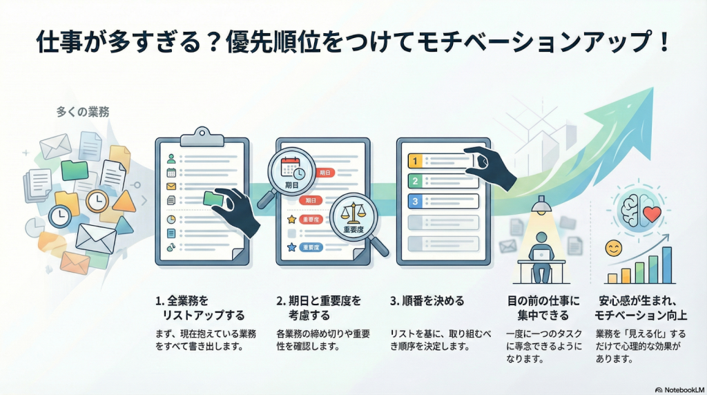 業務に優先順位をつける