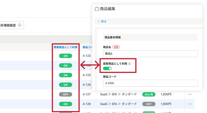 提案対象から外す